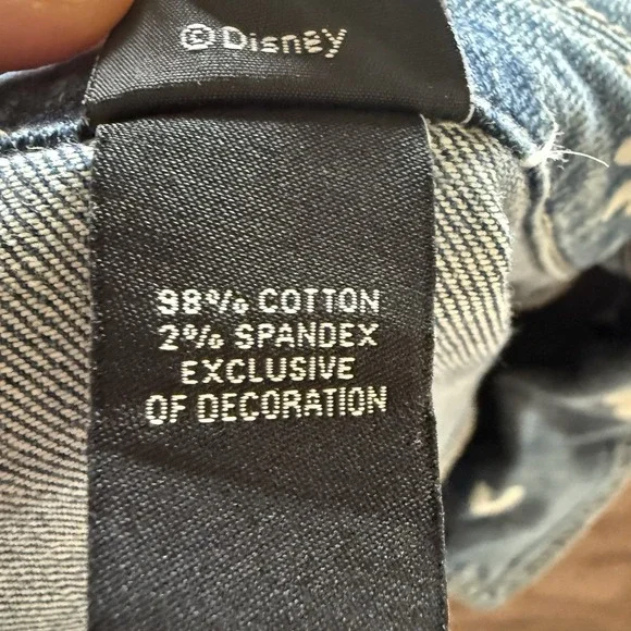 Rare Disney Parks Alphabet Monogram Jean Jacket Women's 5XL Plus Size 30/32 - Picture 5 of 7